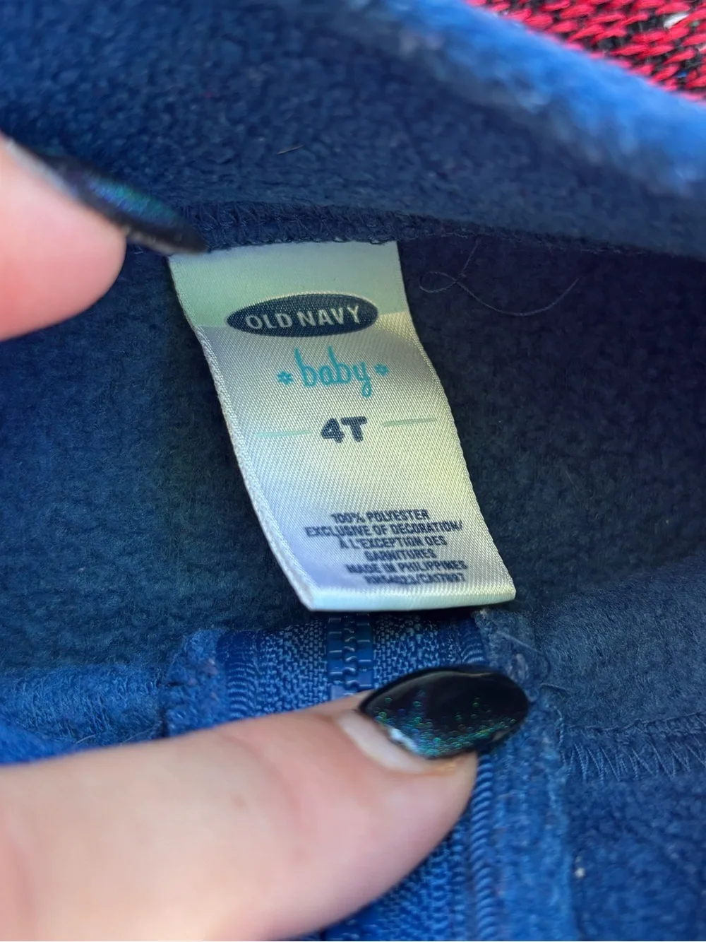 VINTAGE Y2K OLD NAVY FLEECE STRIPE HALF ZIP PULLOVER SWEATSHIRT SIZE 4T